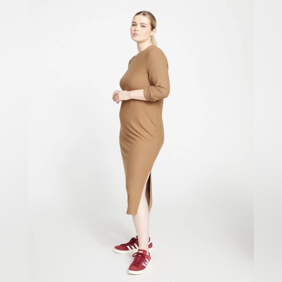 Universal Standard Dresses & Skirts - NWT Universal Standard Lexi Ribbed Dress size S (14-16) in Malt Ball